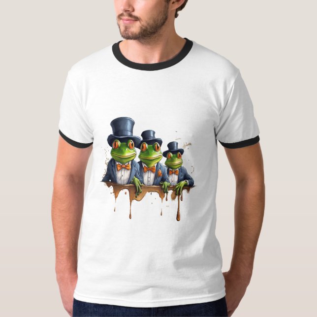Camiseta Ranas en elegancia (Anverso)
