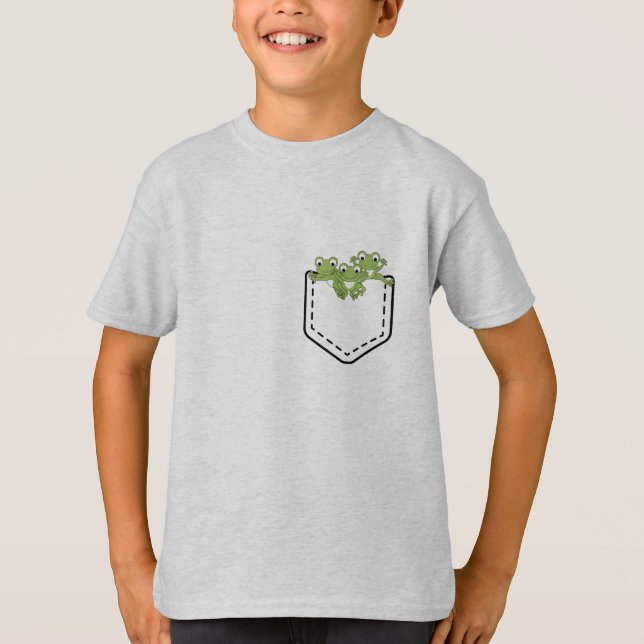 Camiseta Ranas en un bolsillo (Anverso)