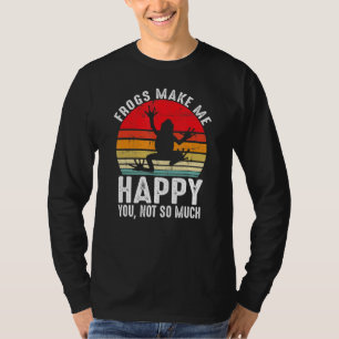 Camiseta Ranas Me Hacen Feliz Gracioso Rana Amphibian