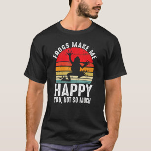 Camiseta Ranas Me Hacen Feliz Gracioso Rana Amphibian