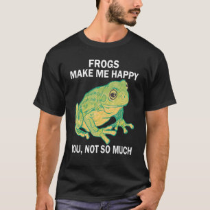 Camiseta Ranas Me hacen feliz no tanto Frog Amphibi