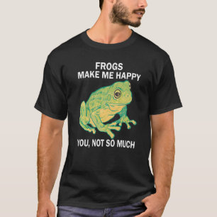 Camiseta Ranas Me hacen feliz no tanto Frog Amphibia