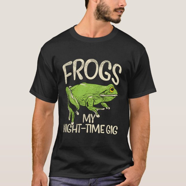 Camiseta Ranas Mi Noche Gig Toad Frog Llamar Funny Garden (Anverso)