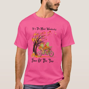 Camiseta Ranas Retro Cute Riendo En Bicicleta Cae Saltos De