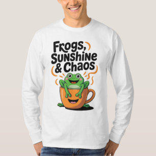 Camiseta Ranas, sol y caos - Rana dulce en la Copa del Café