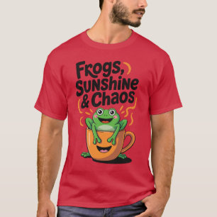 Camiseta Ranas, sol y caos - Rana dulce en la Copa del Café