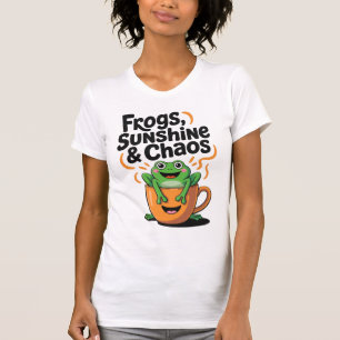 Camiseta Ranas, sol y caos - Rana dulce en la Copa del Café