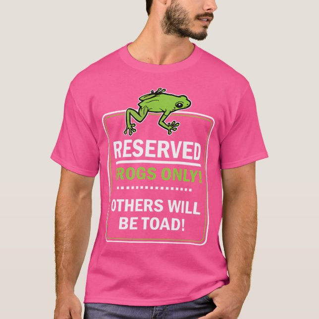 Camiseta Ranas Sólo Otras Serán Tómadas Frog Pun (Anverso)