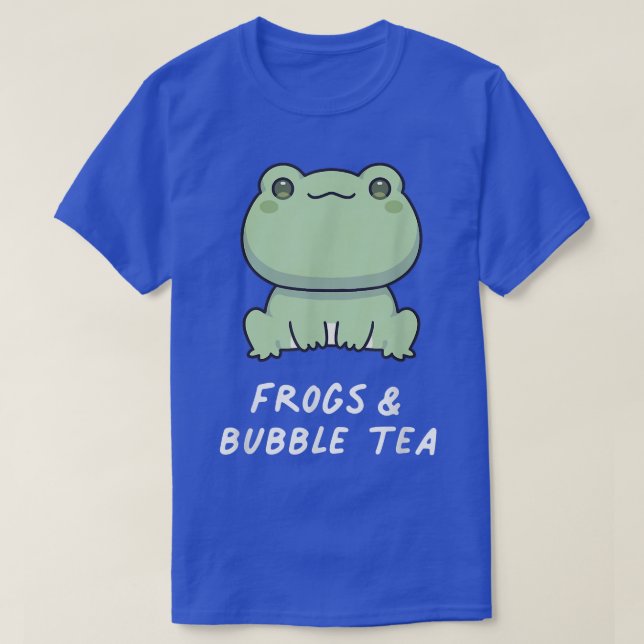 Camiseta Ranas y burbujas Té Kawaii Anime Estética Ambhibia (Diseño del anverso)