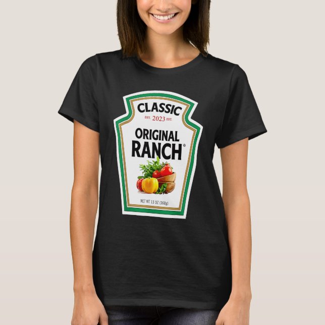 Camiseta Ranch Sauce Green Salad Dressing Halloween Costume (Anverso)
