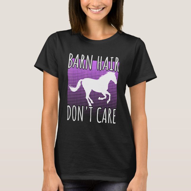 Camiseta ranchera de pelo de granero no se importa C (Anverso)