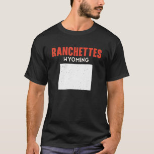 Camiseta Ranchettes Wyoming Estados Unidos de América Viaje