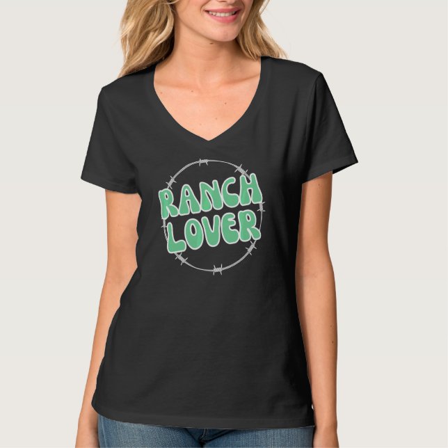 Camiseta Ranchin' Farm Support Local Cattle Cows Pigs Fun (Anverso)