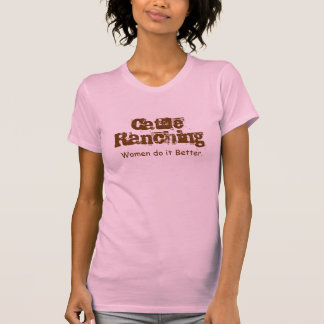 Camiseta Ranching del ganado, mujeres mejora