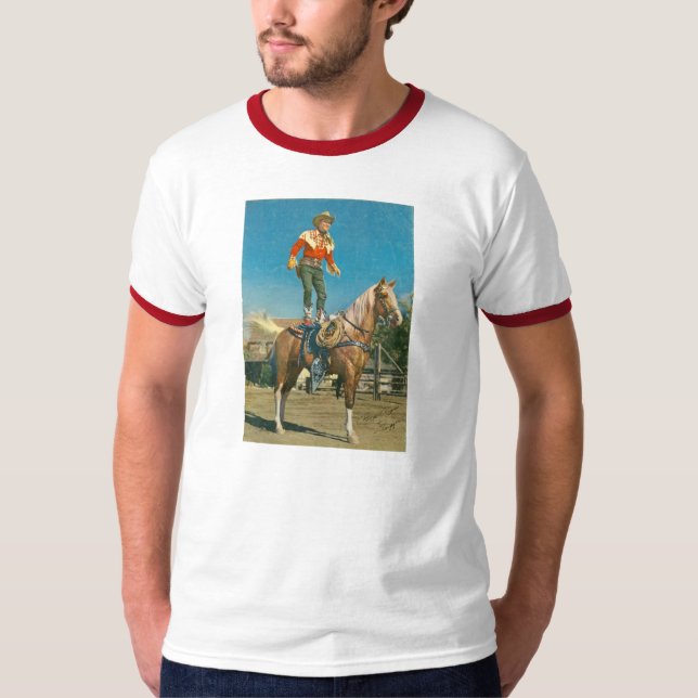Camiseta Rancho 1952 del truco del caballo del disparador (Anverso)