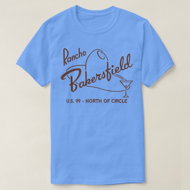 Camiseta Rancho Bakersfield Retro Defunct Motel California (Diseño del anverso)