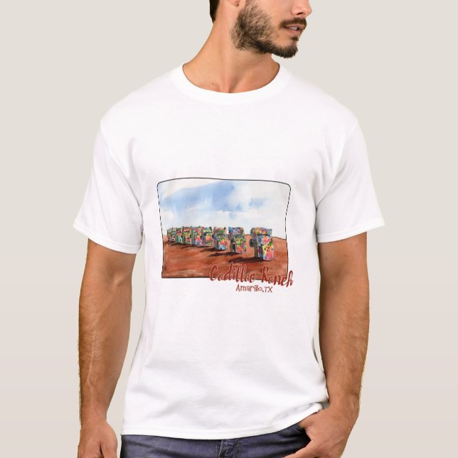 Camiseta Rancho Cadillac, Amarillo, Texas (Anverso)
