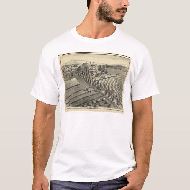 Camiseta Rancho solitario del árbol (Anverso)