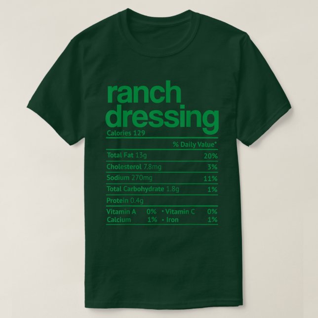 Camiseta Rancho Vestido Nutrición Hecho Gracioso Día de Acc (Diseño del anverso)