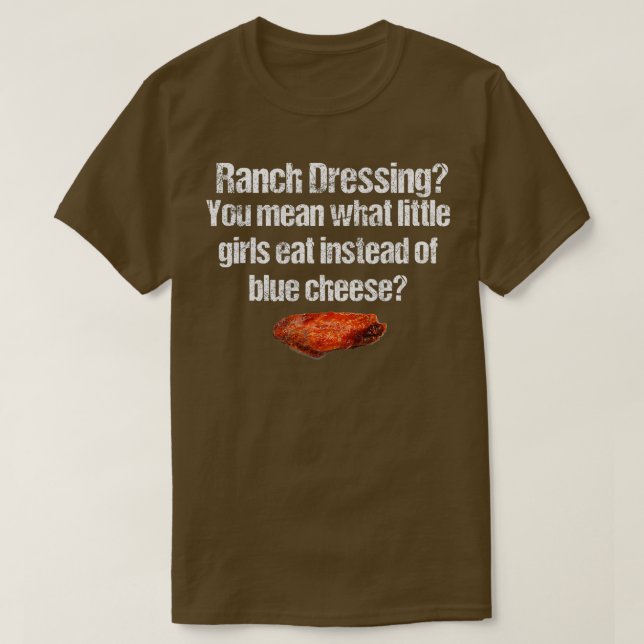Camiseta Rancho Vs Queso Azul Vestido De Los Problemas De A (Diseño del anverso)
