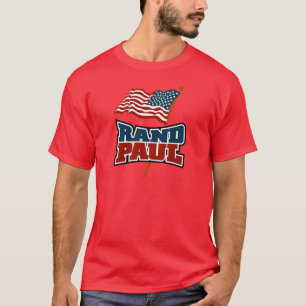 Camiseta Rand Paul que agita la bandera americana