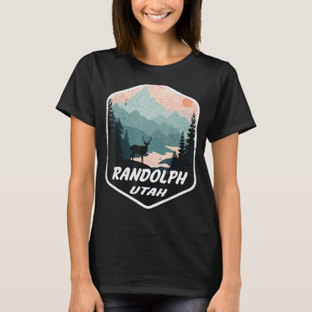 Camiseta Randolph Utah Ut Mountains Hike Hiking Souvenir (Anverso)