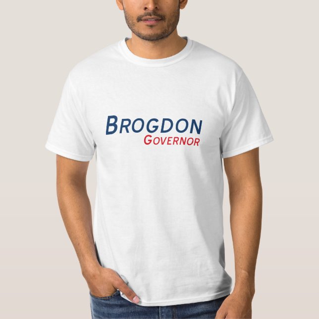 Camiseta Randy Brogdon para el gobernador (Anverso)