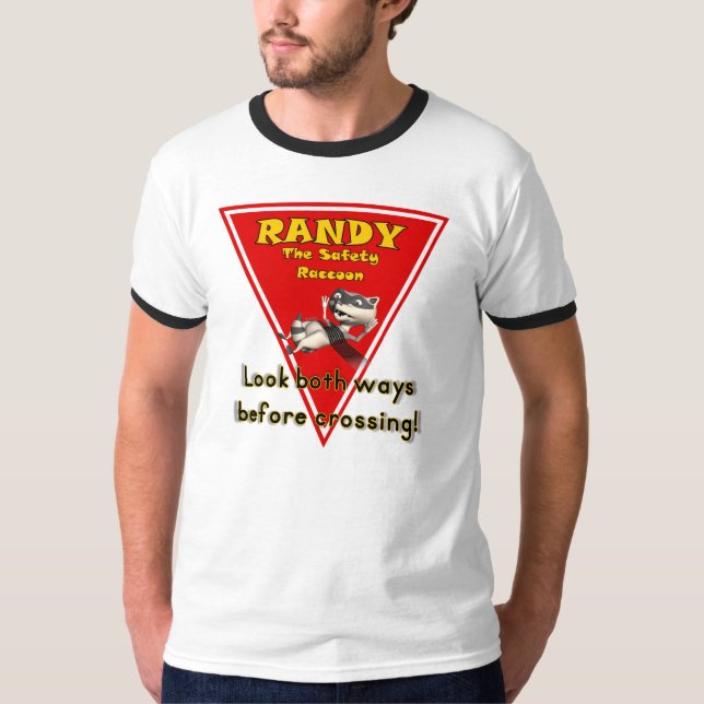 Camiseta Randy el mapache de la seguridad (Anverso)