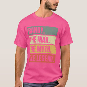 Camiseta Randy Man Mito La Leyenda Retro Funny Mejor Nombre