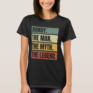 Camiseta Randy Man Mito La Leyenda Retro Funny Mejor Nombre