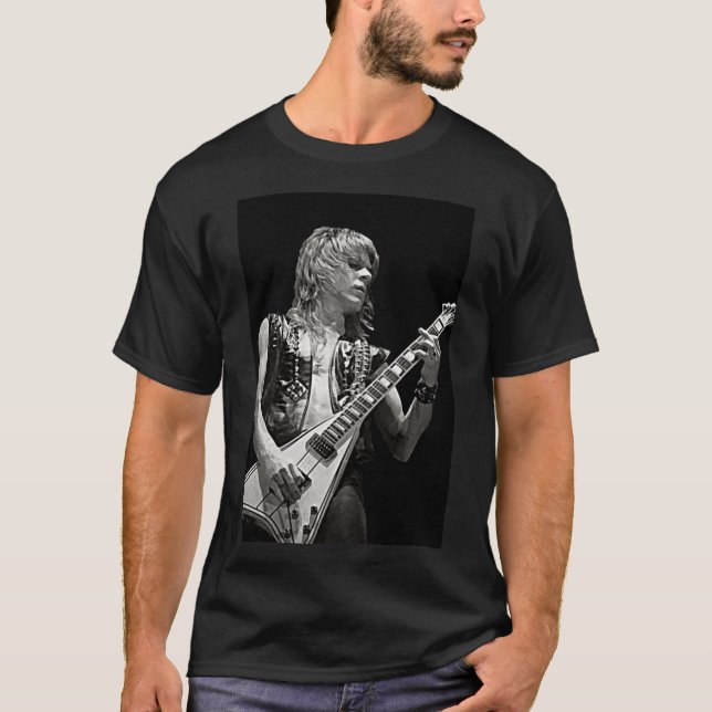 Camiseta Randy Rhoads Art  Heavy Metal Hard Rock Premium  C (Anverso)