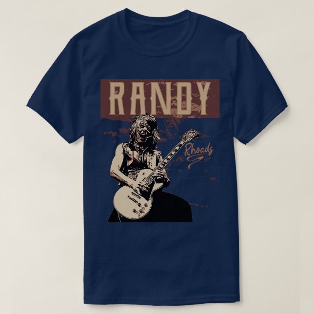Camiseta Randy Rhoads Brown vintage (Diseño del anverso)