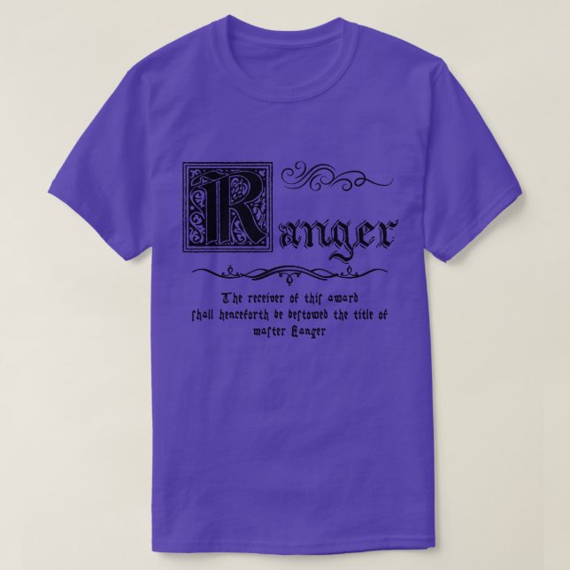 Camiseta Ranger Maestro Medieval (Diseño del anverso)