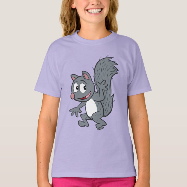 Camiseta Ranger Rick | Onda de ardilla gris (Anverso)
