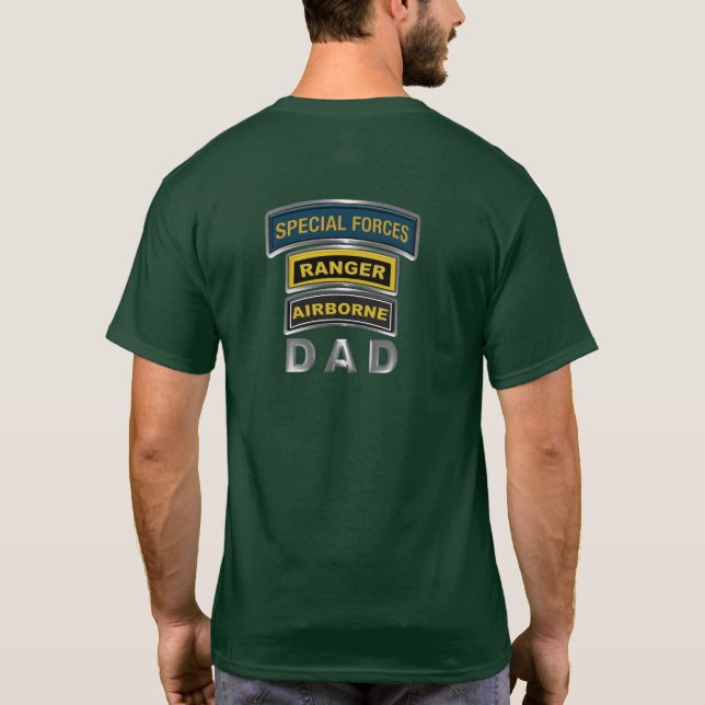 Camiseta Rango de fuerzas especiales DAD aerotransportada (Reverso)