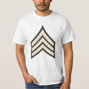 Camiseta rango de sargento del ejército