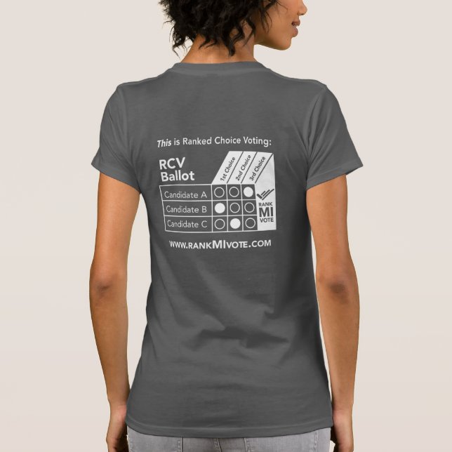 Camiseta Rank MI Vote Tee (Reverso)