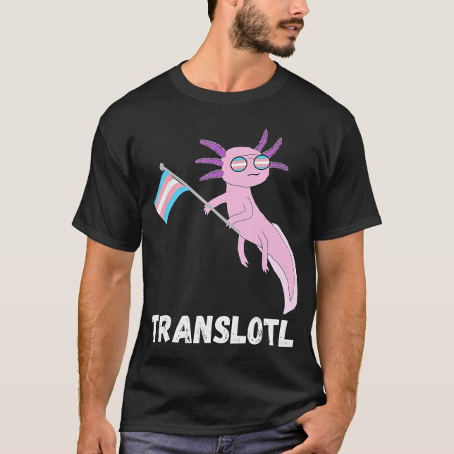 Camiseta rans Axolotl ransexual mexicano Salamander LGB (Anverso)