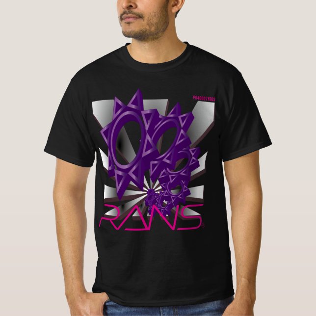 Camiseta RANS Pop Out T-shirt    P040007Y003AME Black (Anverso)