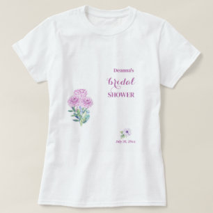 Camiseta Ranunculus Full Personalizable Bridal Shower