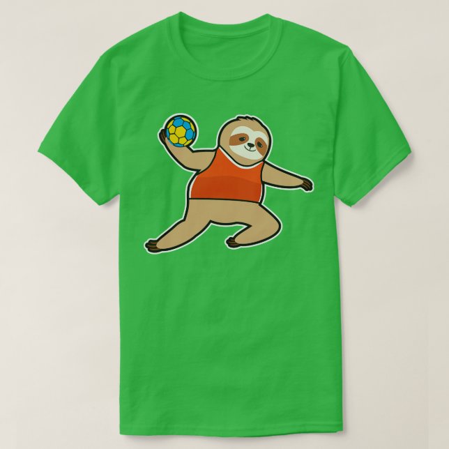 Camiseta Ranura como jugador de balonmano con Balonmano 1 (Diseño del anverso)