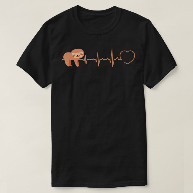 Camiseta Ranura con ranura para latido cardíaco (Diseño del anverso)