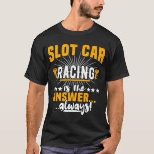 Camiseta Ranura de carreras pista de carreras de pista de c