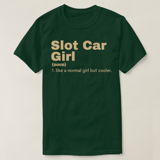 Camiseta Ranura de Chica de coche 3 (Diseño del anverso)
