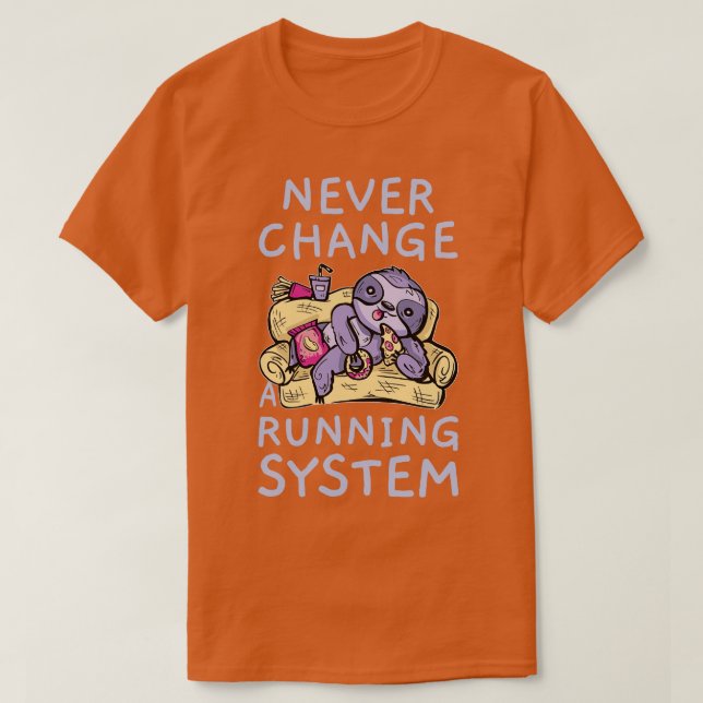 Camiseta Ranura De Comida Rápida En Un Sofá (Diseño del anverso)