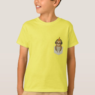 Camiseta Ranura de Fiesta de bolsillo