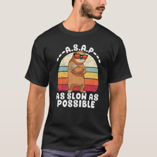 Camiseta Ranura Guay Tan Lenta Como Sea Posible Llave Retro