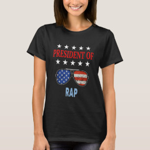 Camiseta Rap Accessories Usa Bandera Rap Diciendo