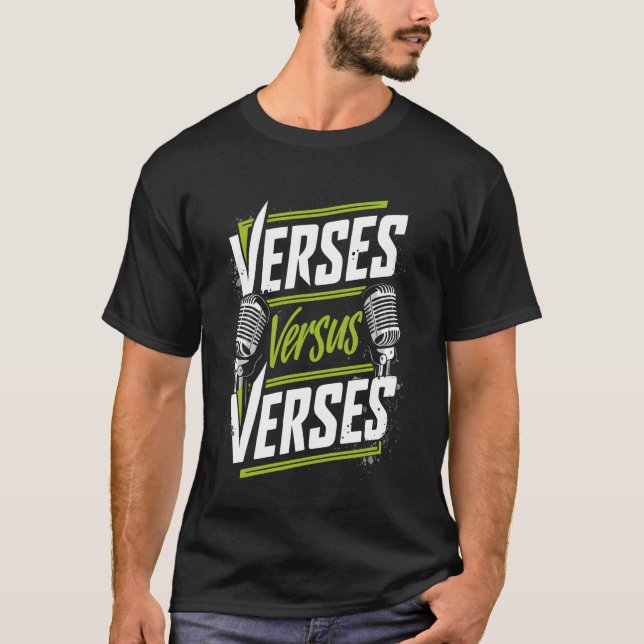 Camiseta Rap Batalla de la competencia de rap estilo libre  (Anverso)