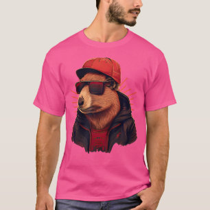 Camiseta Rap Capybara Cute Y Gracioso Capybara Dj Hip-Hop R